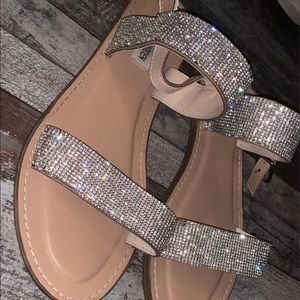 Steve Madden Rhinestone Strap Sandals